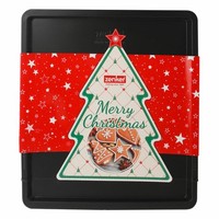 Zenker Sparkling Christmas PläTzchenblech PläTzchen Blech Backform Schwarz 52 Cm