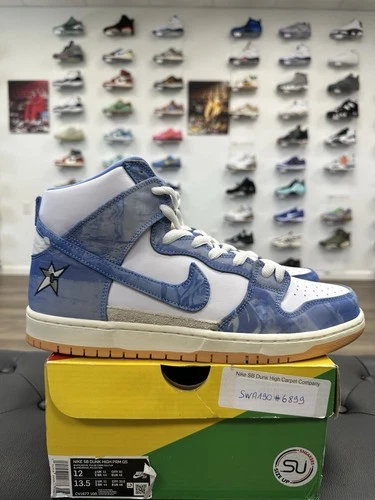 Größe 12 - Nike Carpet Company x Dunk SB High Blue