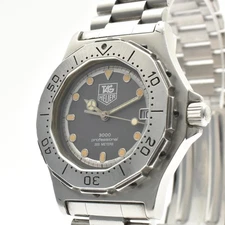 [EXC+5 w/ Paper] TAG HEUER 3000 Professional 932.213 Gray Quartz Men's Watch