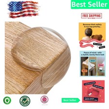 12 Clear PVC Corner Protectors - Stylish Baby Proofing Bumpers for Furniture