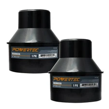 Powertec 70136-p2 4 Inch Hose To 2-1/2 Inch Hose Cone Reducer, Dust Collection F
