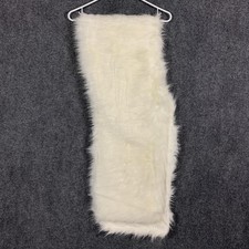 Caracilia Shawl Wrap Womens Small White Faux Fur Bridal Wedding Stole Evening