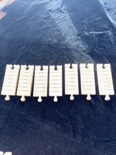 Thomas Tank Engine  Friends Wooden Railway 4  Straight Train Track. Lot Of 7