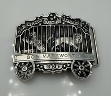 Tiffany & Co. Vintage Sterling Silver Circus Of The Stars 1978 Large Belt Buckle