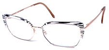 LULU GUINNESS L224 Black White/Gold 58-18-150 Eyeglasses Frame