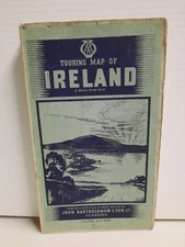Vintage Touring Map of Ireland AA Cloth PB