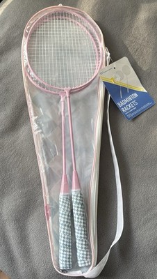 Badminton Rackets Set with Carry Bag, Pink, OPOG-1003-BL, for Outdoor Sports