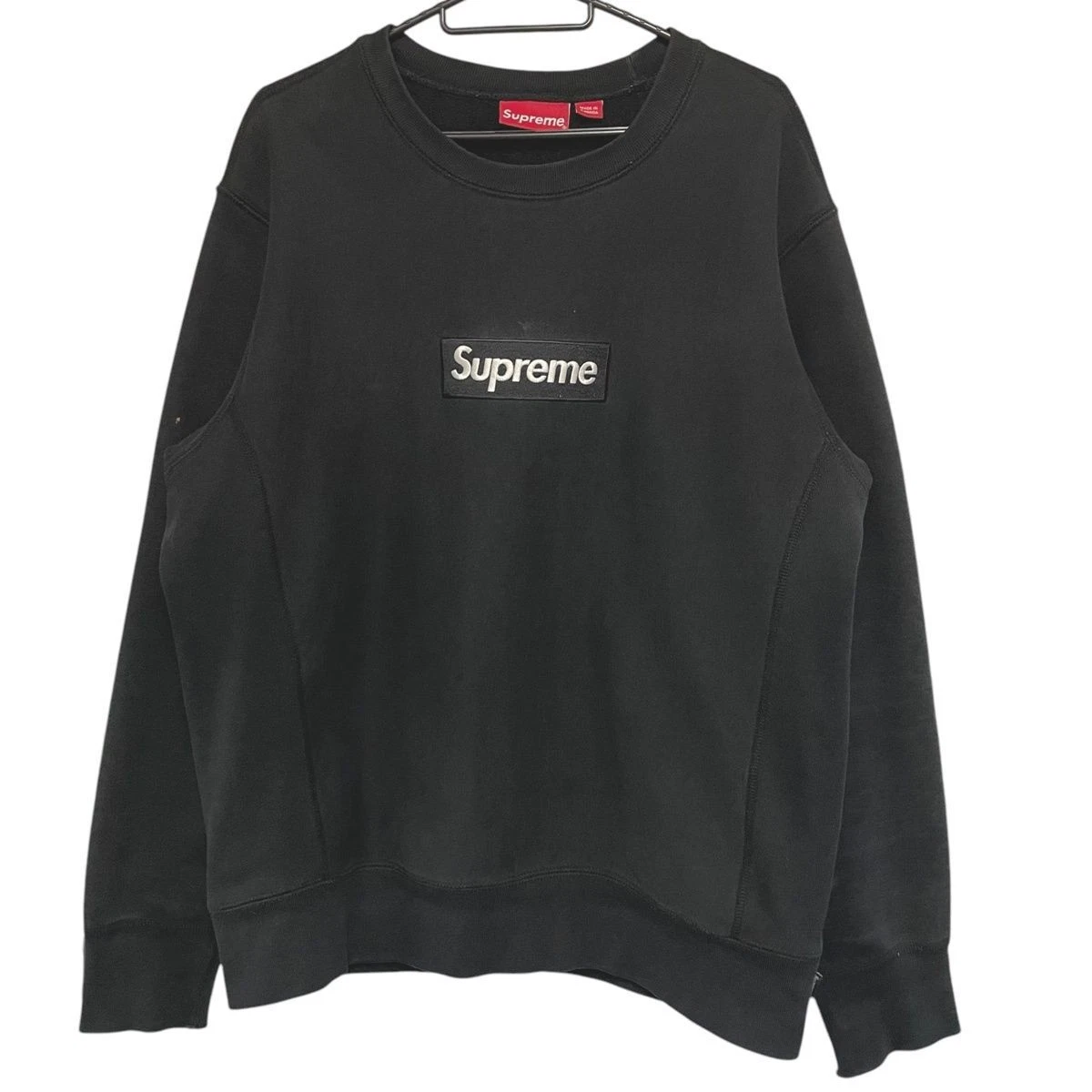 Baskets d'occasion SUPREME 18AW boîte logo taille M noires hauts hommes 25008461DS