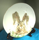 Southern Living Dillard's Digger Rabbit Easter Iron Stone 8 3/4 inches Plate — photo 2