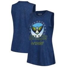 Women's Sportiqe Navy Dallas Wings Rock & Roll Collection Turner Mineral Wash