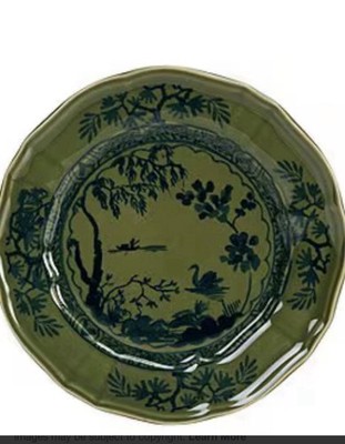 Set Of 2 Green Salad/dessert Plates From Southern LivingInspired By Ginori 1735