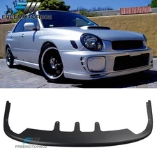 Fits 02-03 Subaru Impreza WRX PD Style Front Bumper Lip Spoiler Matte Black PP