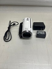 Panasonic HC-V480MS White Camcorder w/ Battery Charger Verified Working