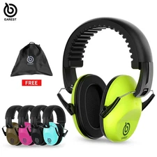 Earest Protection Ear Muffs Reduction Noise Hearing For Gun Shooting Range +Bag