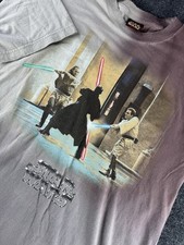 Vintage Star Wars Darth Vader Lightsaber Duel Shirt Fade Mexico L