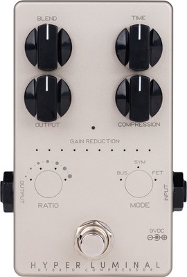 Darkglass Hyper Luminal Silver Bass Kompressor Pedal Analog Digital Effektgerät