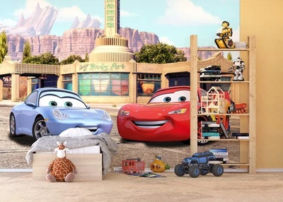 Boys bedroom Wallpaper Mural 141x100 inch Disney Characters Cars large size wall - Image 1 of 4
