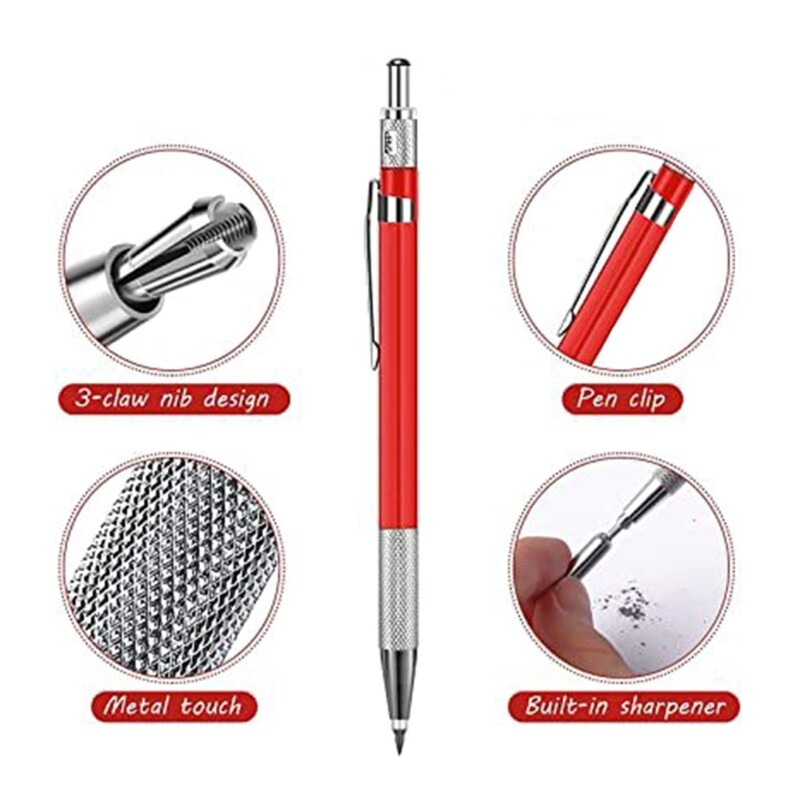 Mechanical Pencils Welders Pencils with Refills Engineering Construction Pencil-image