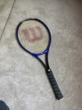 Wilson Enforcer Tennis Racquet 4 3/8 L3 Grip, used, w/ Soft Shock Grip