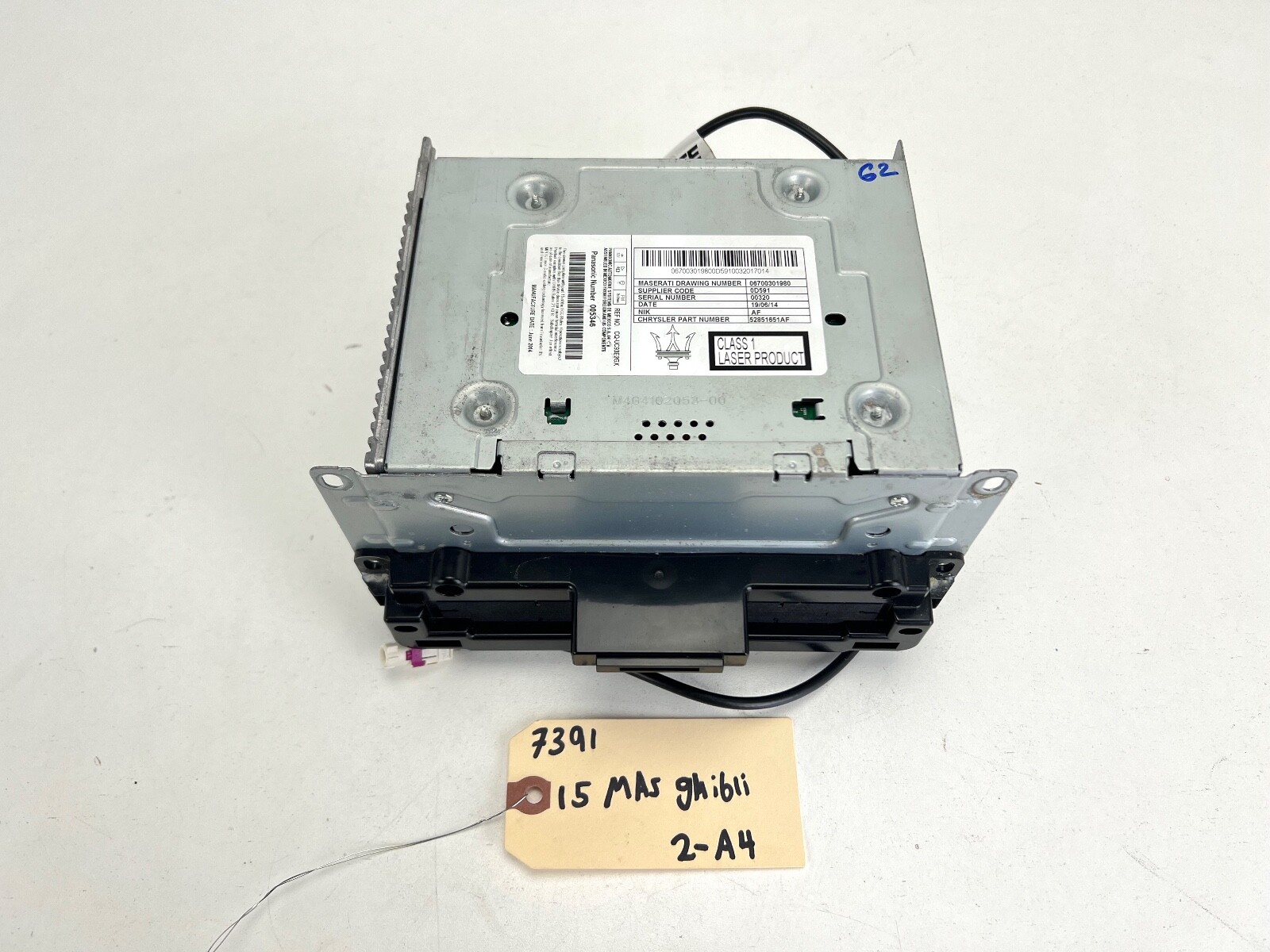 2014 - 2017 Maserati Ghibli Am Fm Cd Radio Media Player OEM 06700301980