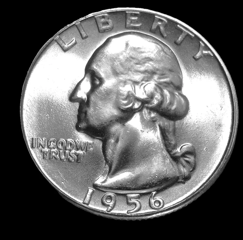 1956 WASHINGTON SILVER QUARTER ***BRILLIANT UNCIRCULATED++***  FREE SHIPPING!