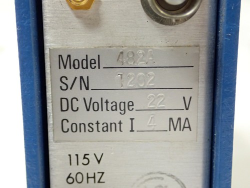 PCB PIEZOTRONICS 482A I.C.P. POWER SUPPLY 22 VDC 4mA w/ XDUCER CABLE, TESTED! - Picture 5 of 11