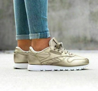 metallic gold trainers