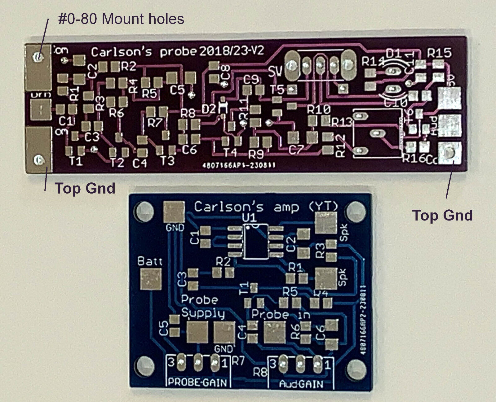 PCBs Only - Mr Carlson's Super Probe as Seen On YouTube "Get Your Own Parts Kit"