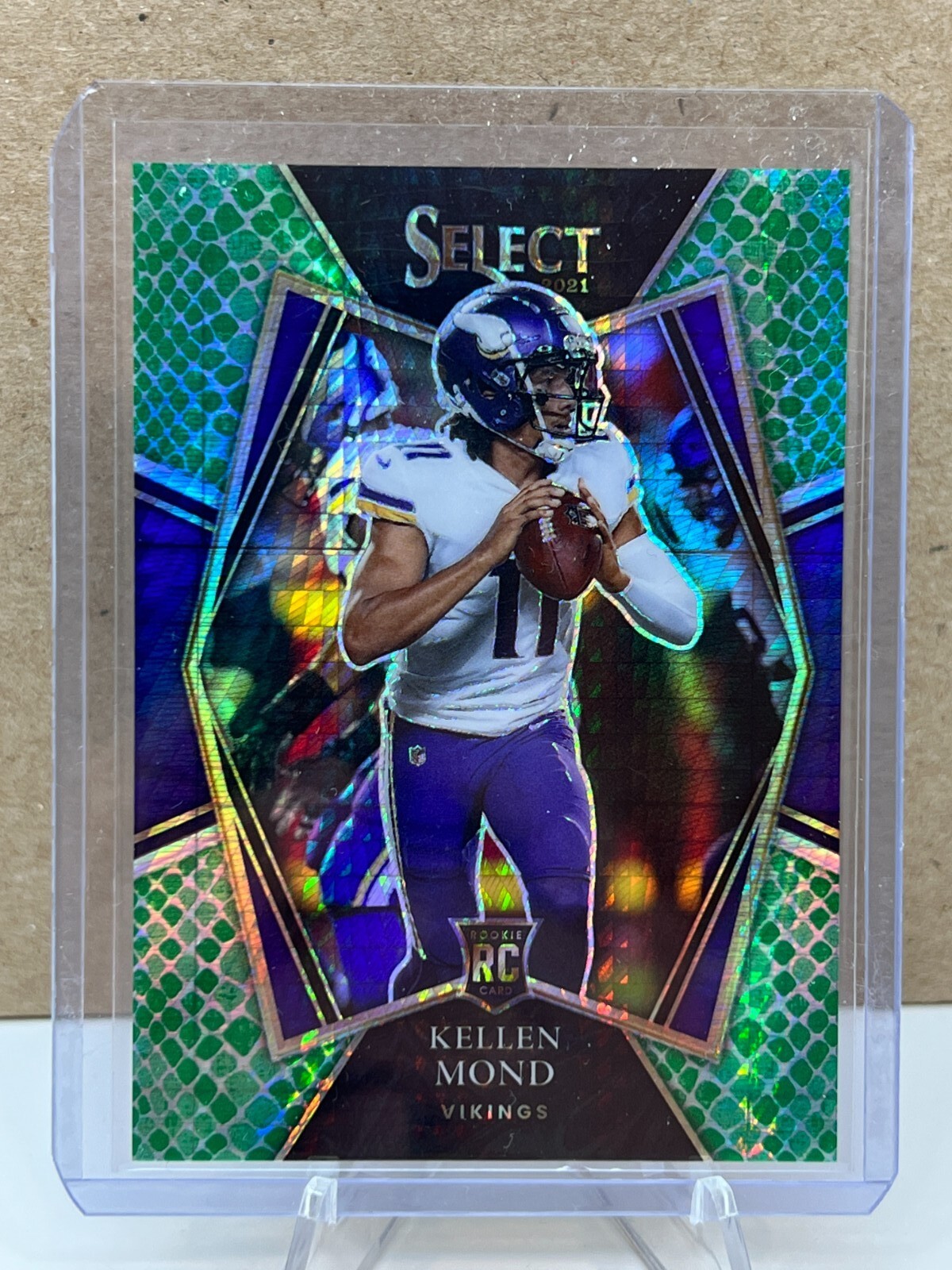 Kellen Mond 2021 Panini Select Premier Level Dragon Scale TMALL /89 Vikings #164