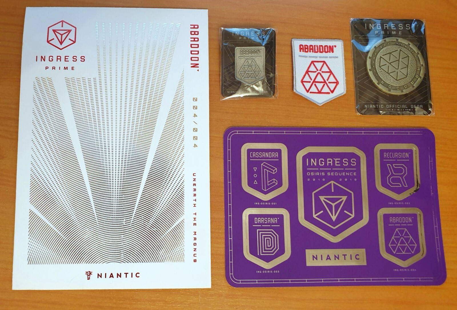 Abaddon Prime Anomaly Ingress Pack 19 Swag Pin Coin Patch Collectible Ebay