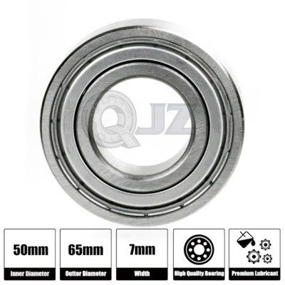 1x 6810-ZZ Ball Bearing 50mm x 65mm x 7mm Double Shielded Seal NEW 2Z QJZ Metal
