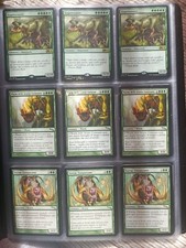 Mtg Album n.18 di 180 carte magic tutte VERDI rare comuni e nc