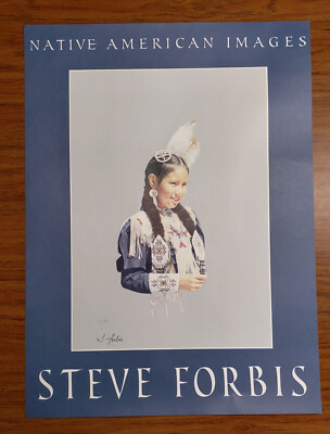 Steve Forbis HAND-SIGNED Native American print 17.25 x 23.5