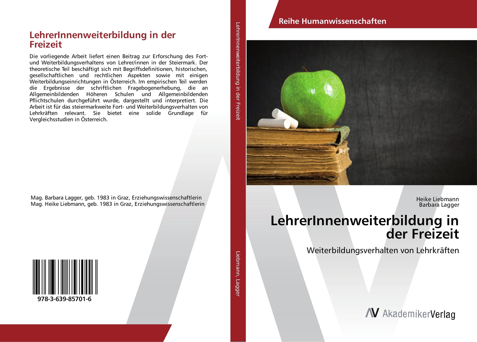 Lehrerinnenweiterbildung In Der Freizeit | Buch | 9783639857016