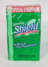 Lever Shield Refreshing Deodorant Bar Soap 8 Pack 5oz ea. DISCONTINUED NOS 1992