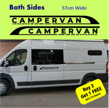 CAMPER CAMPER VAN CARAVAN ADESIVI DECALCOMANIA GRAFICA CAMPER TVP CAMPEGGIO