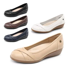Women Ballet Flats Business Office Work Comfortable Slip On Flat Shoes