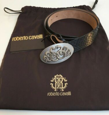 ROBERTO CAVALLI Belt - DOUBLE SNAKE 35mm - Size: 48 /90cm