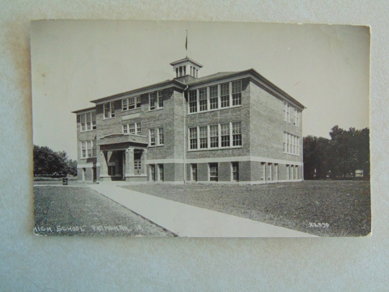 D1708 Postcard IA Iowa RPPC High School Primghar eBay