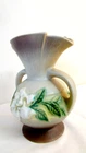 VINTAGE ROSEVILLE POTTERY DOUBLE HANDLE VASE GARDENIA 684-8