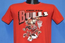 vtg 90s CHICAGO BULLS SLAM DUNK CARTOON MASCOT JACK DAVIS NBA t-shirt M