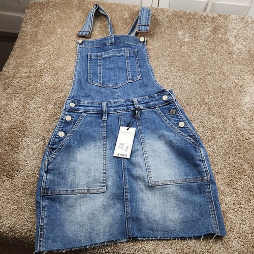 Judy Blue Skirt Women's Small Blue Dress Overalls Summer New with Tags