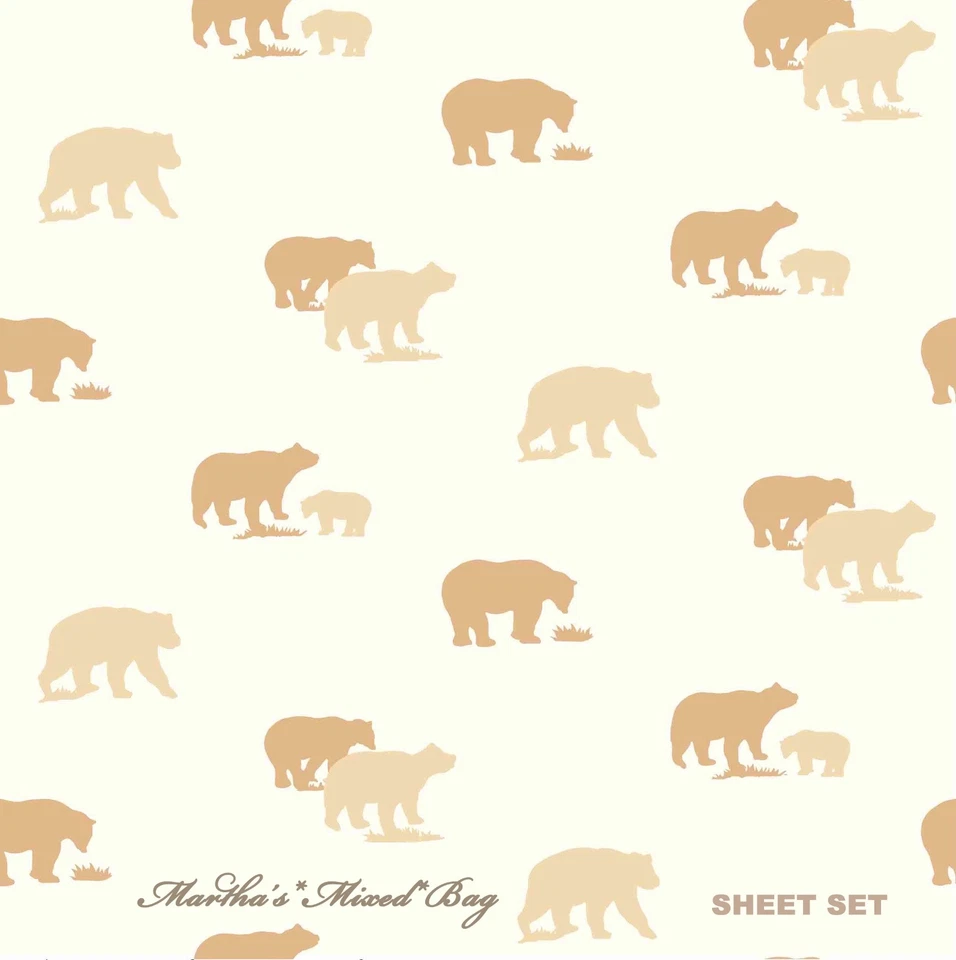 BLACK BEAR CUBS Comforter Set Sheet Set Rustic Cabin Lodge PILLOW NOT INCLUDED - Image 3 of 4