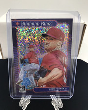 Jack Flaherty White Sparkle Prizm 2021 Optic MLB Diamond Kings #22 STL Cardinals