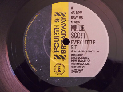 Millie Scott - Ev´ry little bit     2 Versionen    Top 4th Broadway/Island 45