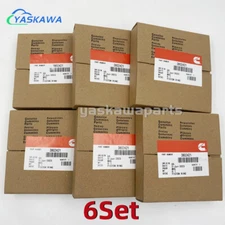 6Set Standard STD Piston Rings For 89-98  Cummins 4BT 6BT 5.9 12V 24V 3802421 US