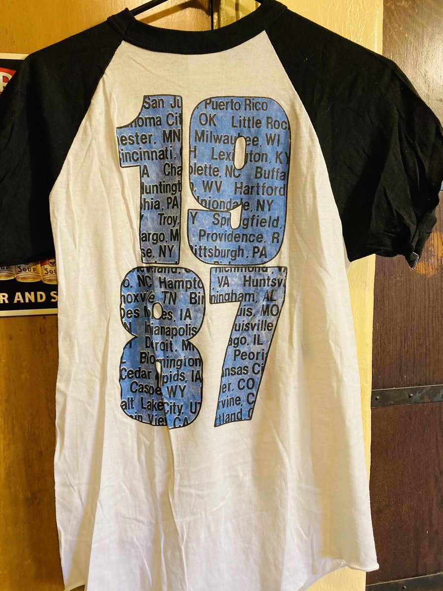 bon jovi 1987 ツアーTシャツ 80s BON JOVI 1986 1987 Japan Tour Glam Hair Metal Rock Band