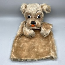 Vintage Steiff Mopsy Puppet Pug Dog Ear Tag Mohair Germany