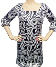 WHITE HOUSE BLACK MARKET  BLACK ROPE PRINT CAREER CASUAL COCKTAIL DRESS SIZE: XS