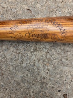 Outstanding Vintage TRYON Baseball Bat 1920s